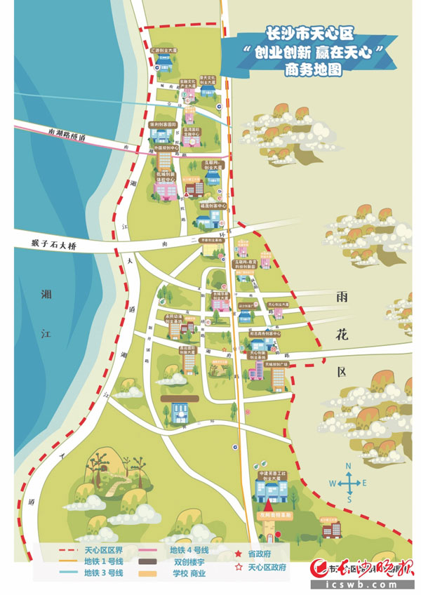 长沙天心区最新规划图，科技驱动未来，展现新城区魅力